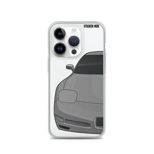 Pewter Gray C5 Corvette Z06 - iPhone Case