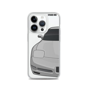 Silver C5 Corvette Z06 - iPhone Case