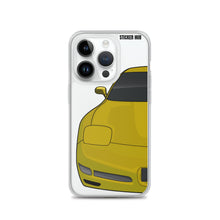 Load image into Gallery viewer, Millennium Yellow C5 Corvette Z06 - iPhone Case