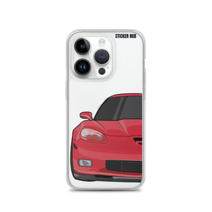 Victory Red C6 Corvette Z06 - iPhone Case