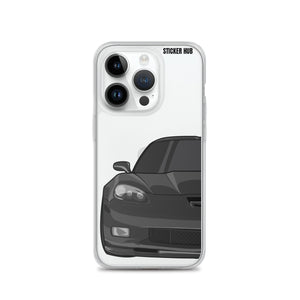 Black C6 Corvette Z06 - iPhone Case