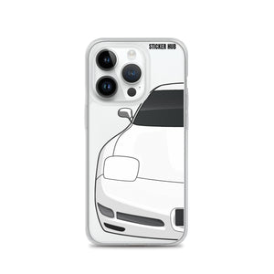 White C5 Corvette Z06 - iPhone Case