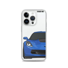 Load image into Gallery viewer, Laguna Blue C7 Corvette Z06 - iPhone Case