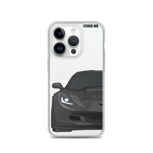 Black C7 Corvette Z06 - iPhone Case