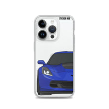 Load image into Gallery viewer, Admiral Blue C7 Corvette Z06 - iPhone Case