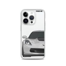 Load image into Gallery viewer, Silver C7 Corvette Z06 - iPhone Case