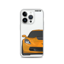 Load image into Gallery viewer, Sebring Orange C7 Corvette Z06 - iPhone Case