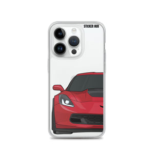 Torch Red C7 Corvette Z06 - iPhone Case