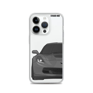 Gray C7 Corvette Z06 - iPhone Case