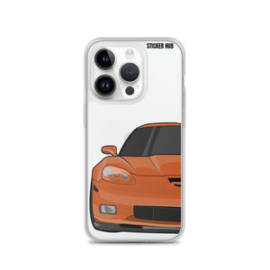 Atomic Orange C6 Corvette Z06 - iPhone Case