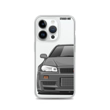 Load image into Gallery viewer, Gray R34 Nissan GTR - iPhone Case