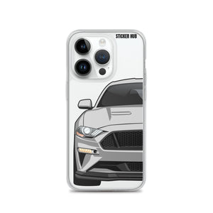 Silver 18-21 Mustang 5.0 - iPhone Case