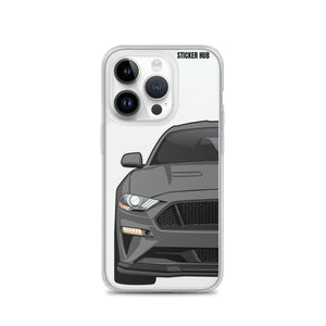 Gray 18-21 Mustang 5.0 - iPhone Case