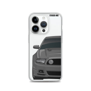 Gray 13-14 Mustang 5.0 - iPhone Case