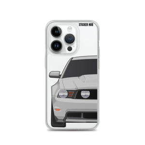 Silver 11-12 Mustang 5.0 - iPhone Case