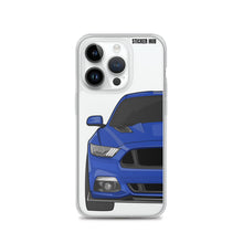 Load image into Gallery viewer, Deep Impact Blue 15-17 Mustang 5.0 - iPhone Case