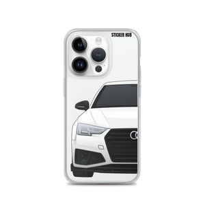 White B9 Audi S4 "Facelift" - iPhone Case