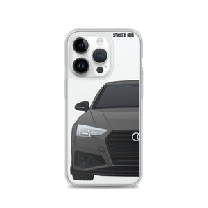 Gray B9 Audi S4 "Facelift" - iPhone Case