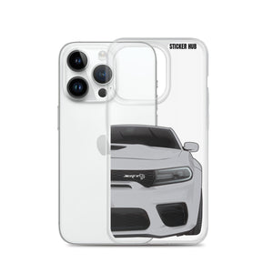 Silver Charger Hellcat (Widebody) - iPhone Case