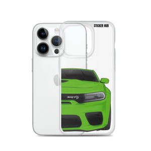 Green Charger Hellcat (Widebody) - iPhone Case