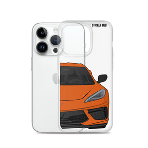 Sebring Orange C8 Corvette - iPhone Case