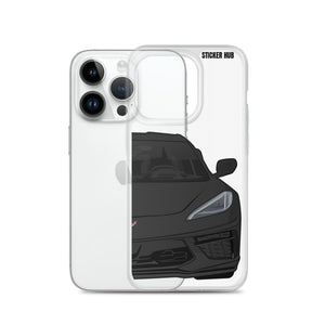 Black C8 Corvette - iPhone Case