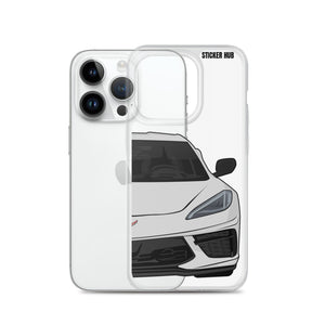 Ceramic Matrix Gray C8 Corvette - iPhone Case