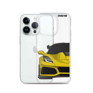 Yellow C7 Corvette Zr1 - iPhone Case