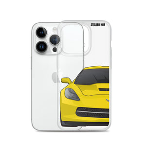 Velocity Yellow C7 Corvette Stingray - iPhone Case