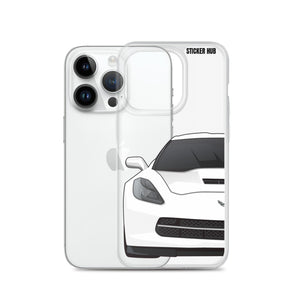 White C7 Corvette Stingray - iPhone Case