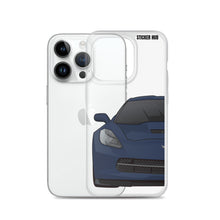 Load image into Gallery viewer, Night Race Blue C7 Corvette Stingray -iPhone Case