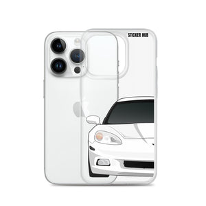 White C6 Corvette - iPhone Case