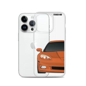 Sunset Orange C6 Corvette - iPhone Case