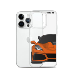 Orange C7 Corvette Zr1 - iPhone Case