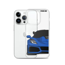 Load image into Gallery viewer, Elkhart Blue C7 Corvette Zr1 - iPhone Case