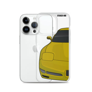 Millennium Yellow C5 Corvette Z06 - iPhone Case