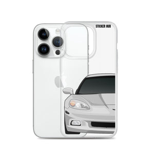 Silver C6 Corvette - iPhone Case