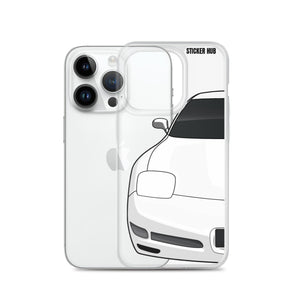 White C5 Corvette Z06 - iPhone Case