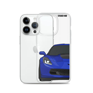 Admiral Blue C7 Corvette Z06 - iPhone Case