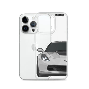 Silver C7 Corvette Z06 - iPhone Case