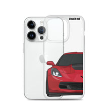 Load image into Gallery viewer, Torch Red C7 Corvette Z06 - iPhone Case