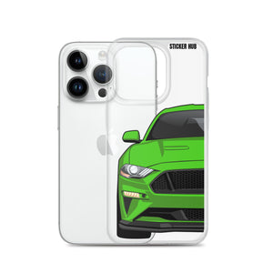 Green 18-21 Mustang 5.0 iPhone Case