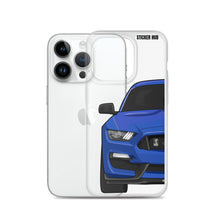 Load image into Gallery viewer, Lightning Blue Mustang GT350 - iPhone Case