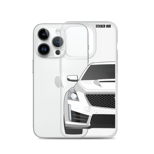 White Cadillac CTS-V - iPhone Case