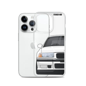 White BMW E36 - iPhone Case