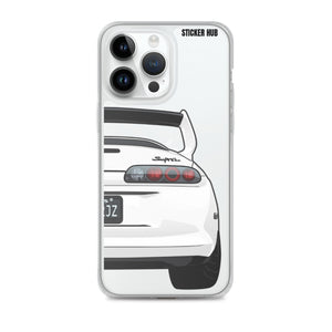 White Toyota Supra - iPhone Case