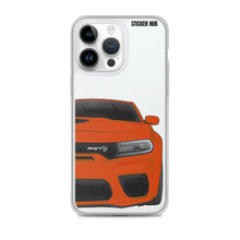 Load image into Gallery viewer, Orange Charger Hellcat (Widebody) - iPhone Case