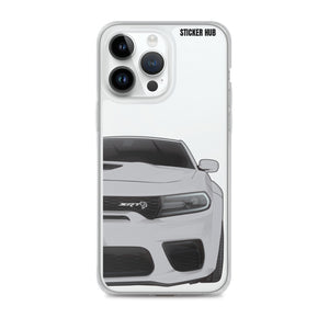 Silver Charger Hellcat (Widebody) - iPhone Case