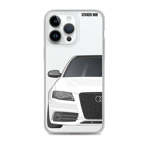 White B8 Audi S4 - iPhone Case