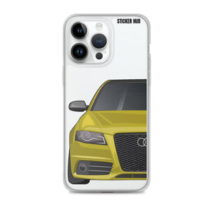 Yellow B8 Audi S4 - iPhone Case